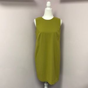 J.Jill Chartreuse Sleeveless Dress 8P